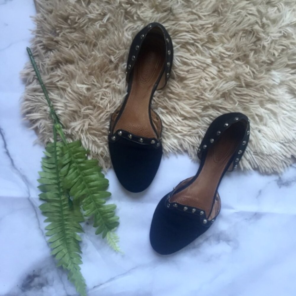 Corso Como D'Orsay Studded Flats, Made in Brazil, Sz 7.5